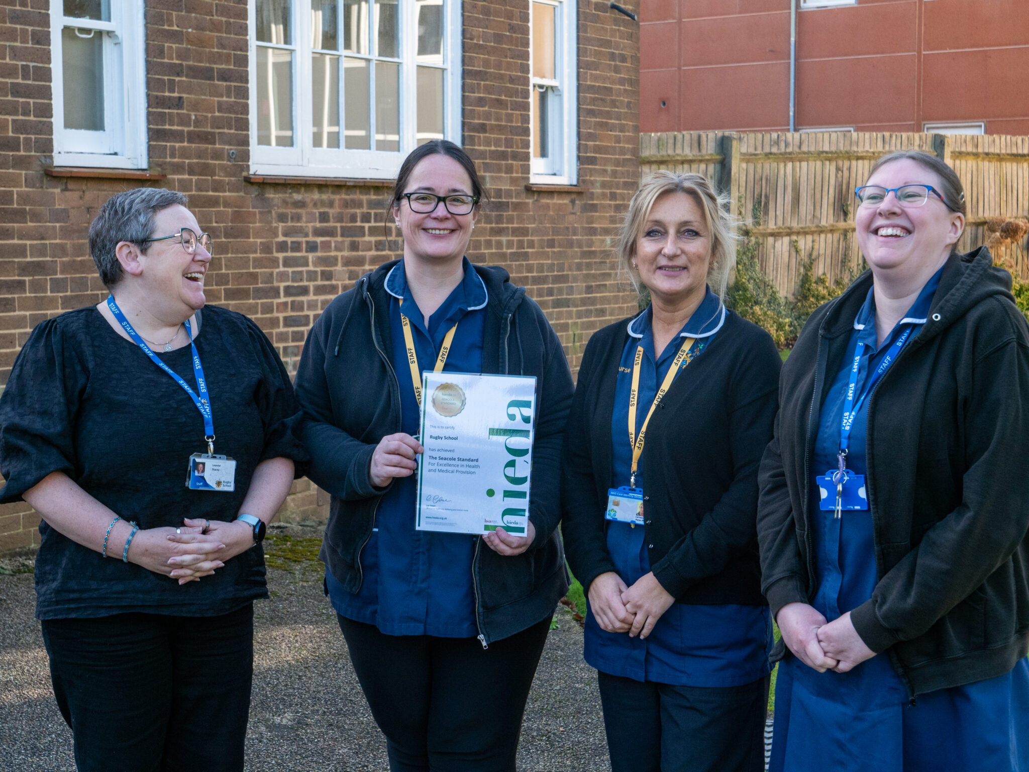 School nursing team are healthcare champions