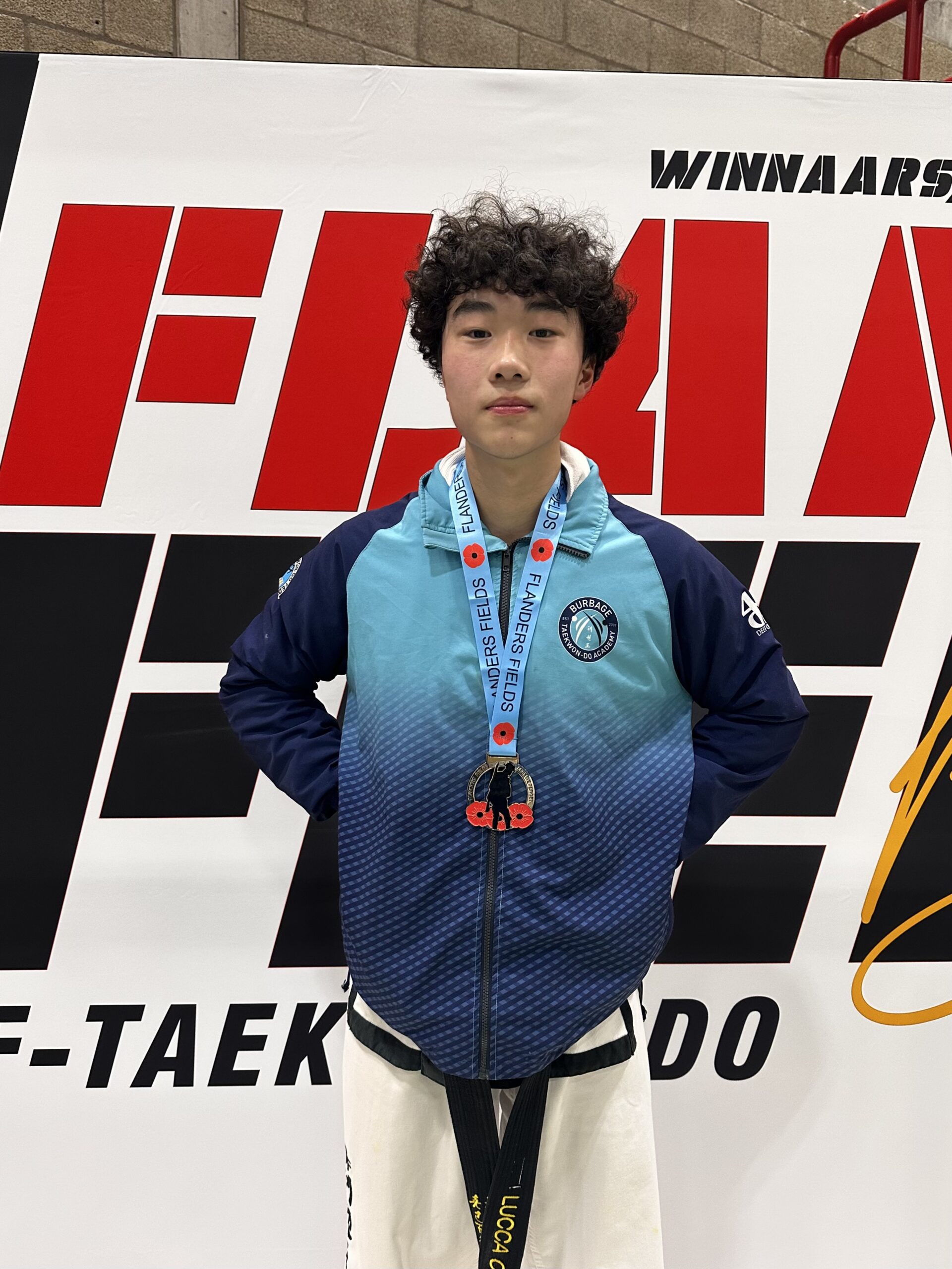 Current student Lucca wins gold at ITF Taekwondo National Championships