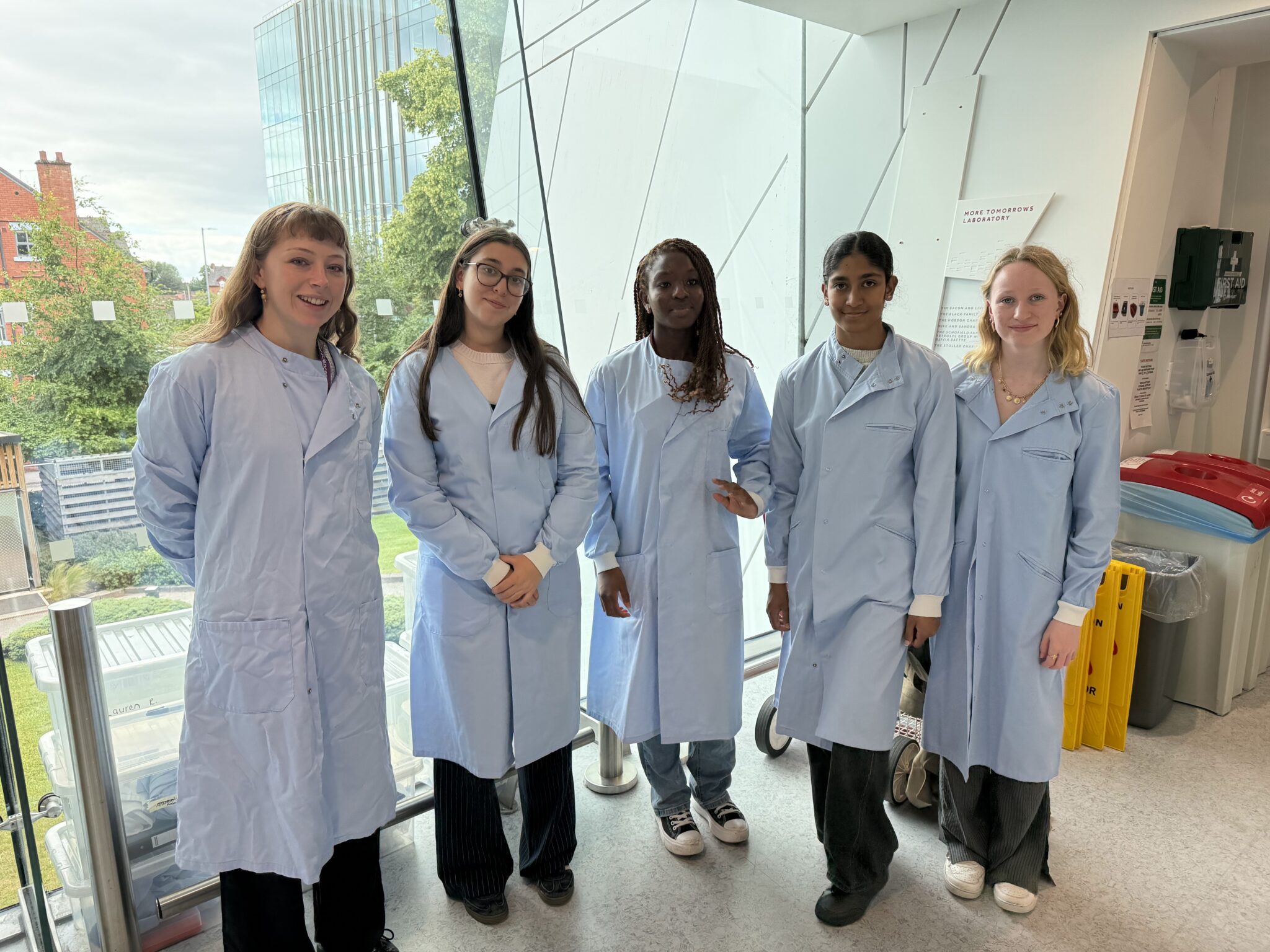 Four students visit Manchester Breast Centre research laboratories